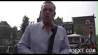 Mature hooker gets down and sucks dick previous to getting splintered